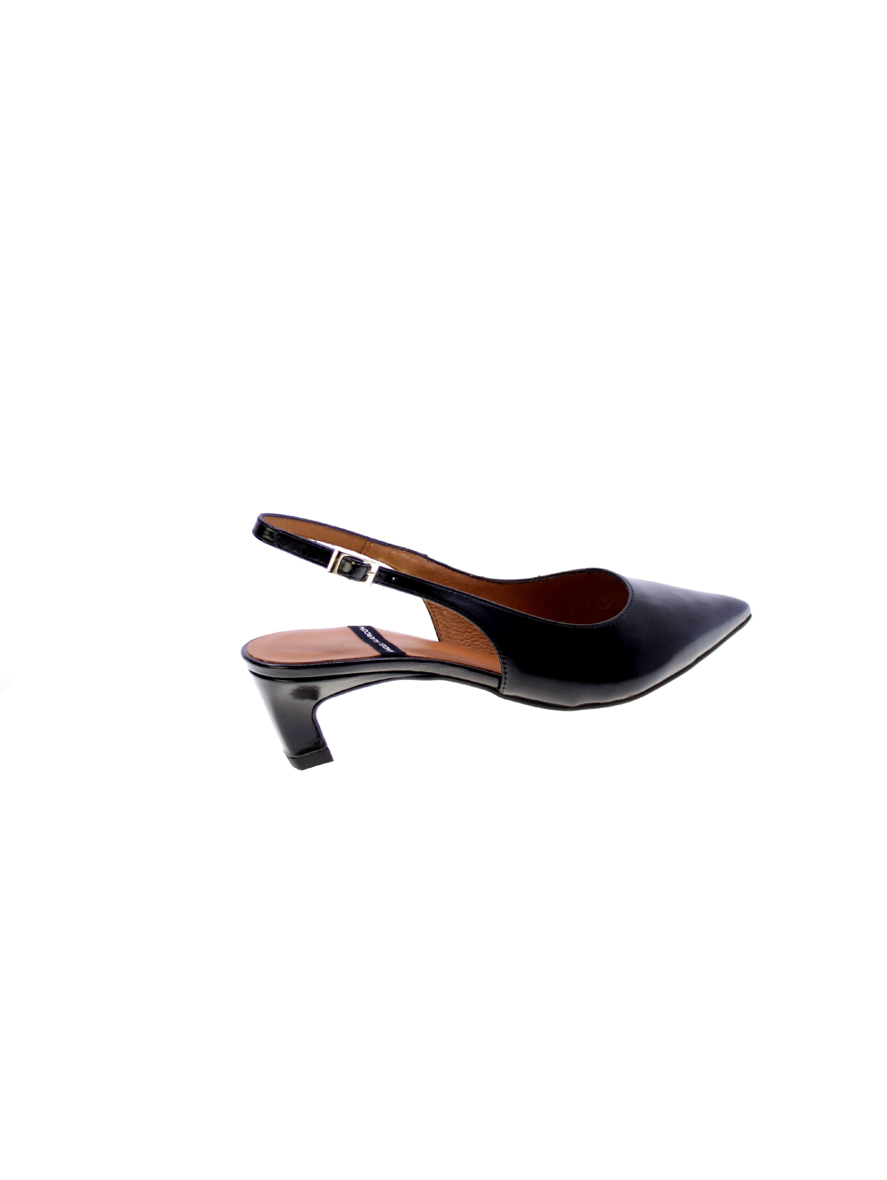 Angel alarcon Decollete Tallone Aperto Donna Nero 25048 Suzanne