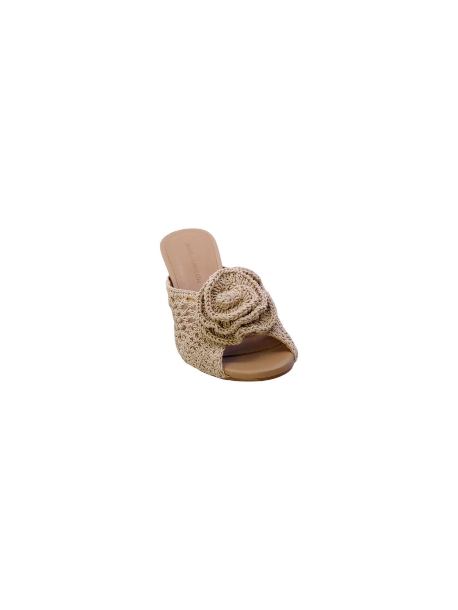 Angel alarcon Sandalo Mules Crochet Donna Beige 25126 Simone