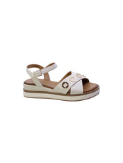 Inuovo Sandalo Fasce Incrociate Donna Avorio 113126