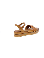 Inuovo Sandalo Fasce Incrociate Donna Cuoio 113126