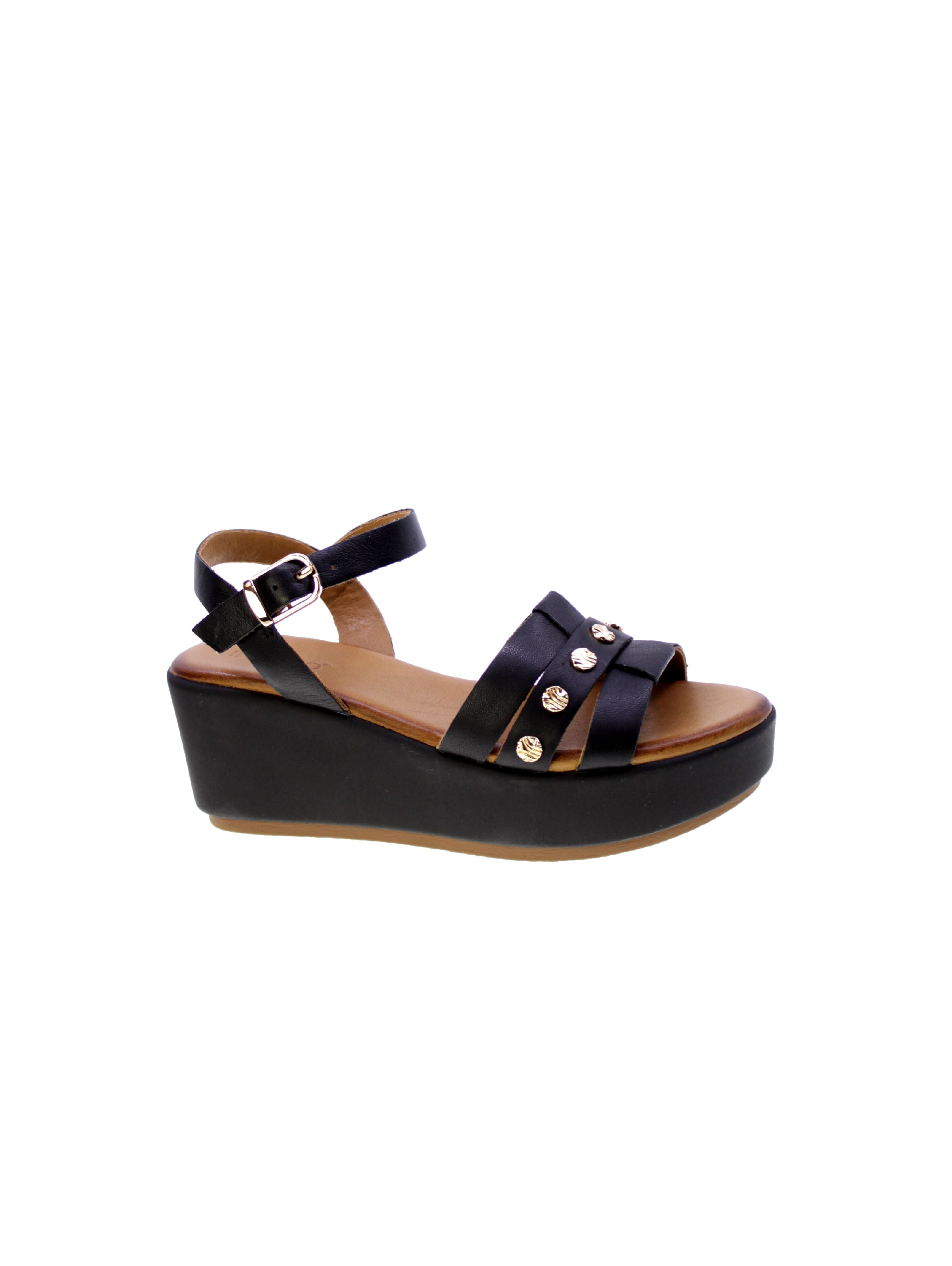 Inuovo Sandalo Fasce Donna Nero 123124