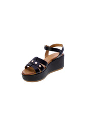 Inuovo Sandalo Fasce Donna Nero 123124
