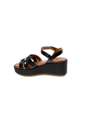 Inuovo Sandalo Fasce Donna Nero 123124