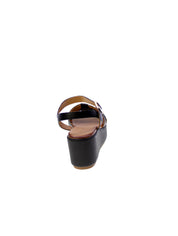Inuovo Sandalo Fasce Donna Nero 123124