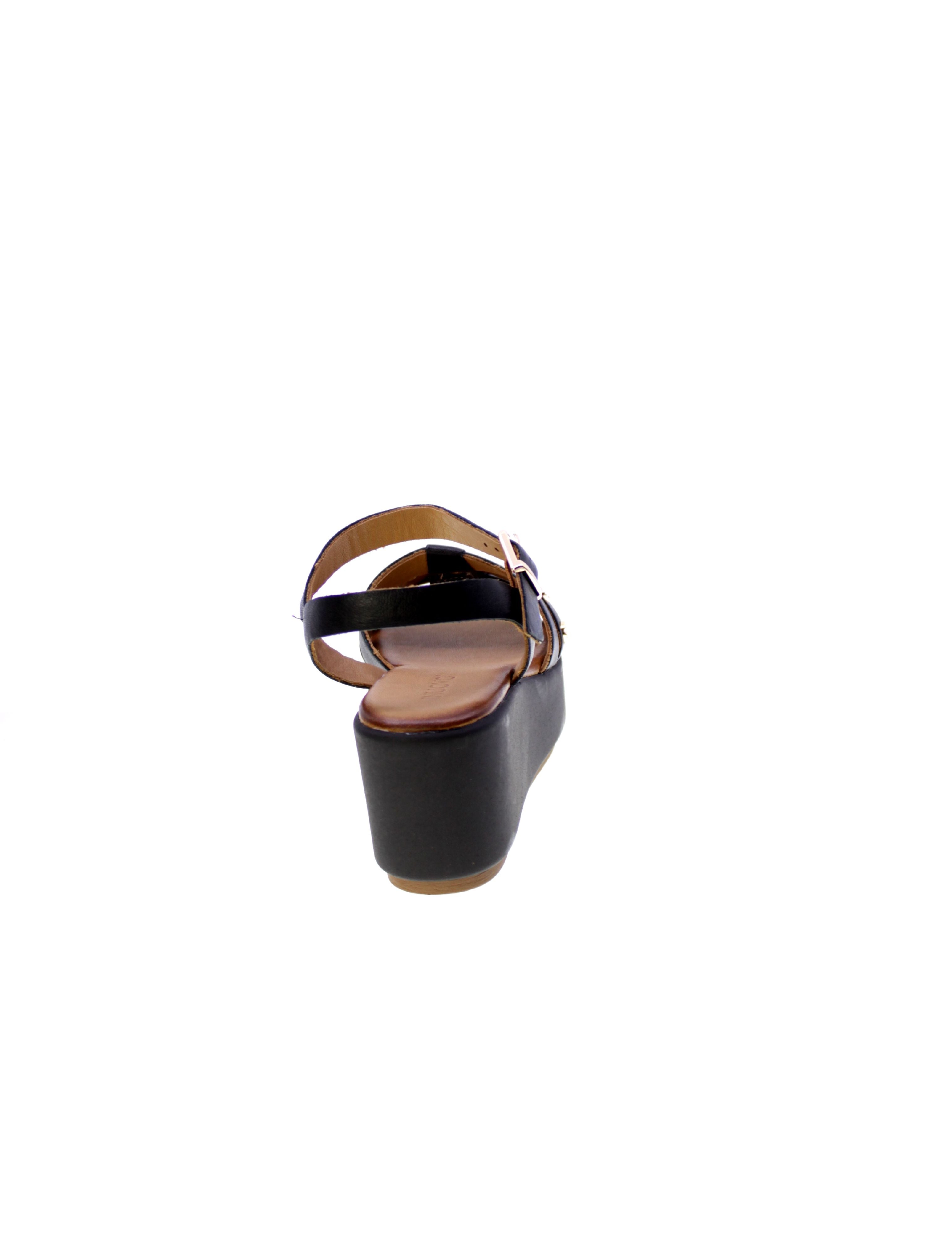 Inuovo Sandalo Fasce Donna Nero 123124