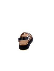 Inuovo Sandalo Fasce Borchie Donna Nero A96042