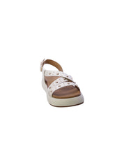 Inuovo Sandalo Fasce Borchie Donna Avorio A96042