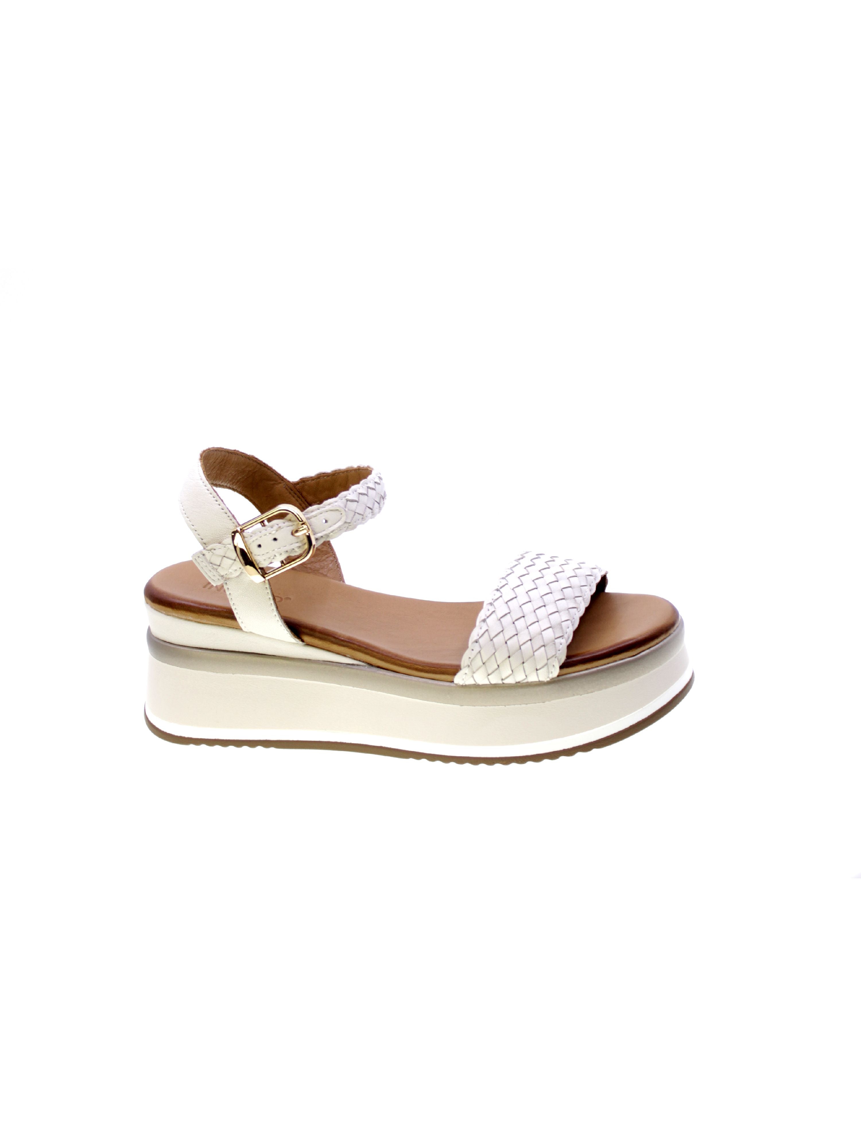 Inuovo Sandalo Fascia Intrecciata Donna Avorio A98021