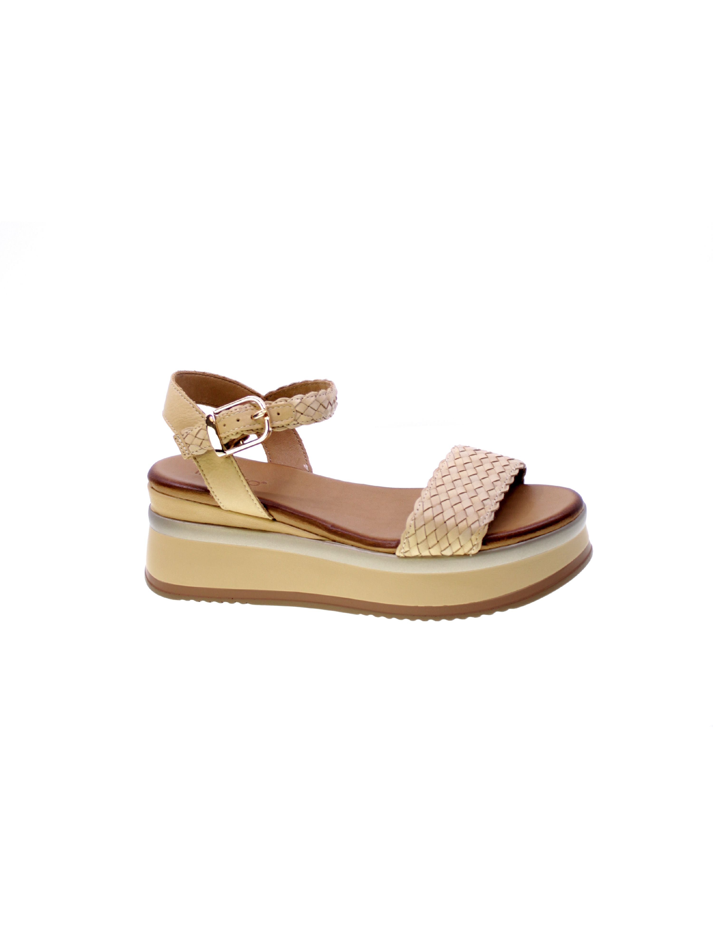 Inuovo Sandalo Fascia Intrecciato Donna Beige A98021