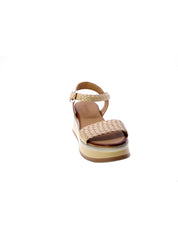 Inuovo Sandalo Fascia Intrecciato Donna Beige A98021