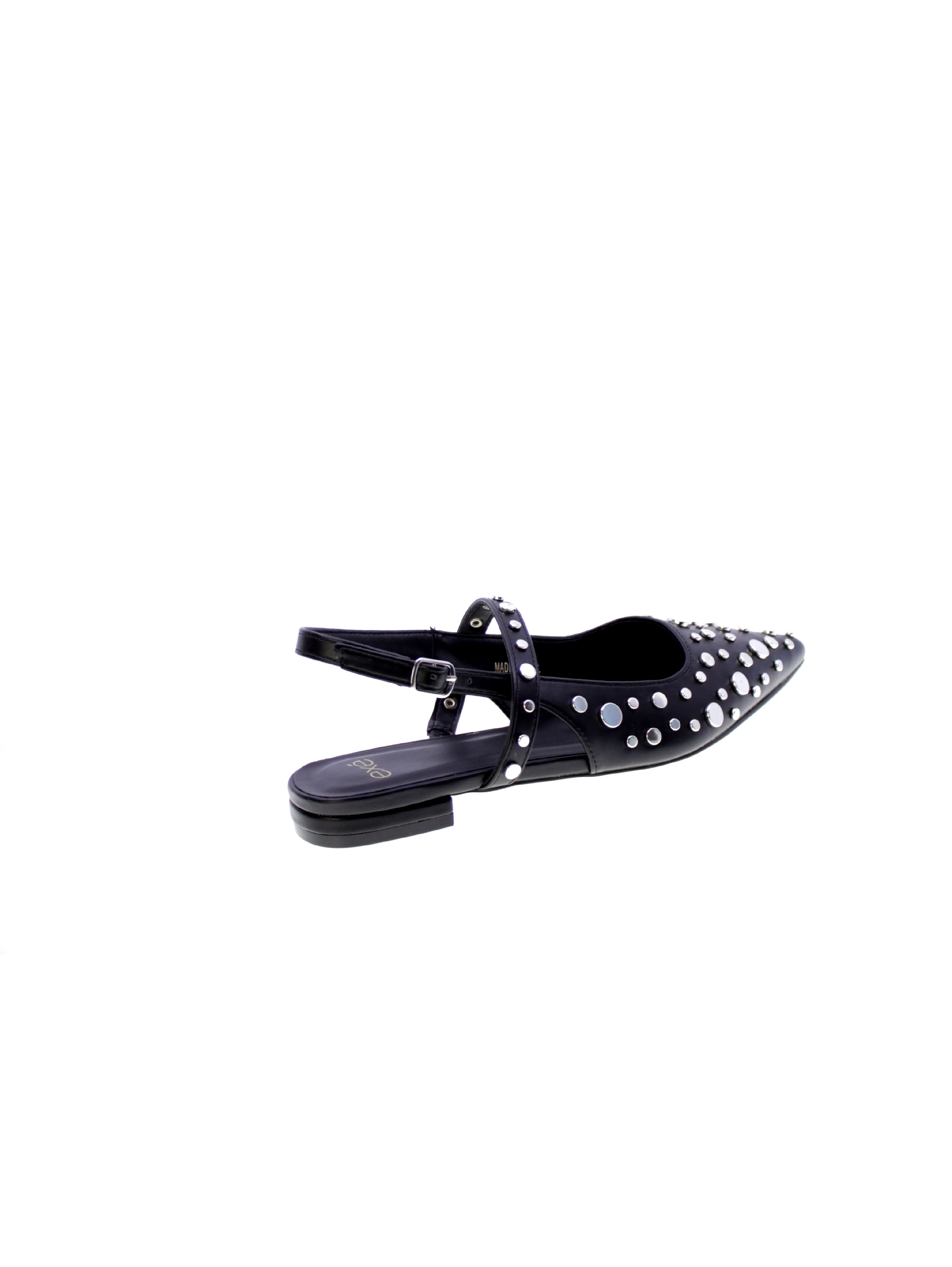 Exe Decollete Basso Borchie Tallone Aperto Donna Nero 13060-135