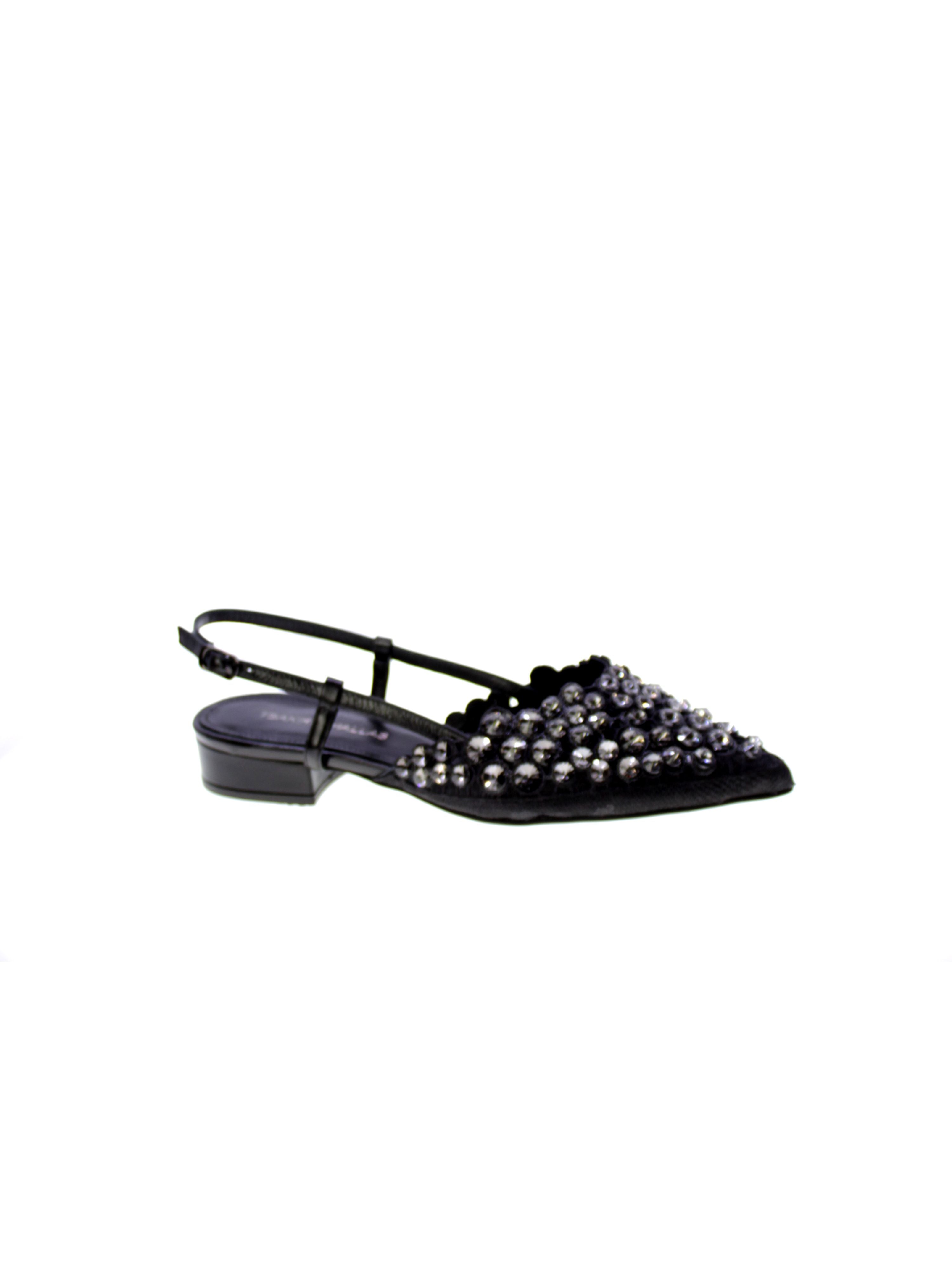 Tsakiris mallas Decollete Basso Tallone Aperto Donna Nero Zenia-548