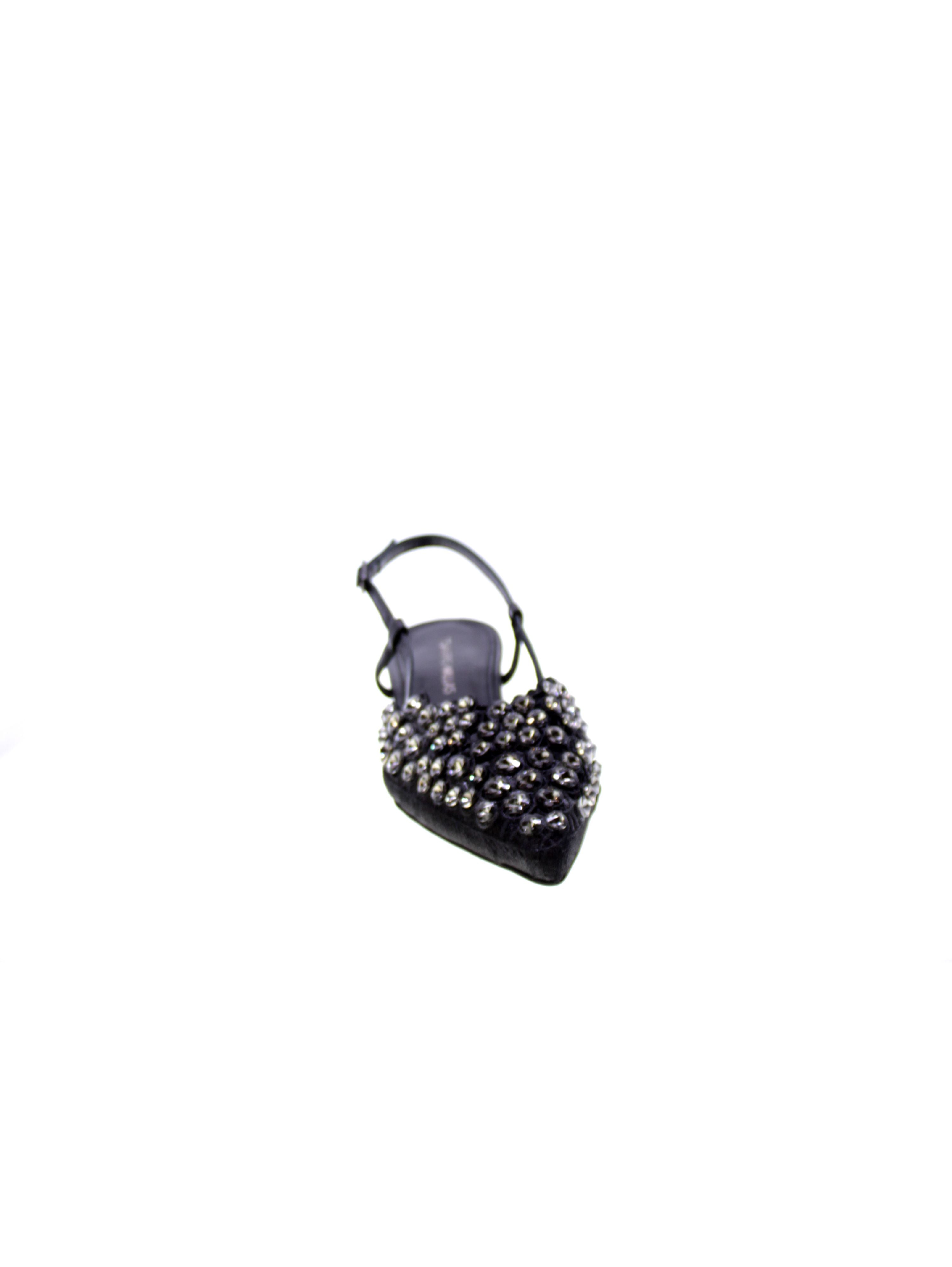Tsakiris mallas Decollete Basso Tallone Aperto Donna Nero Zenia-548
