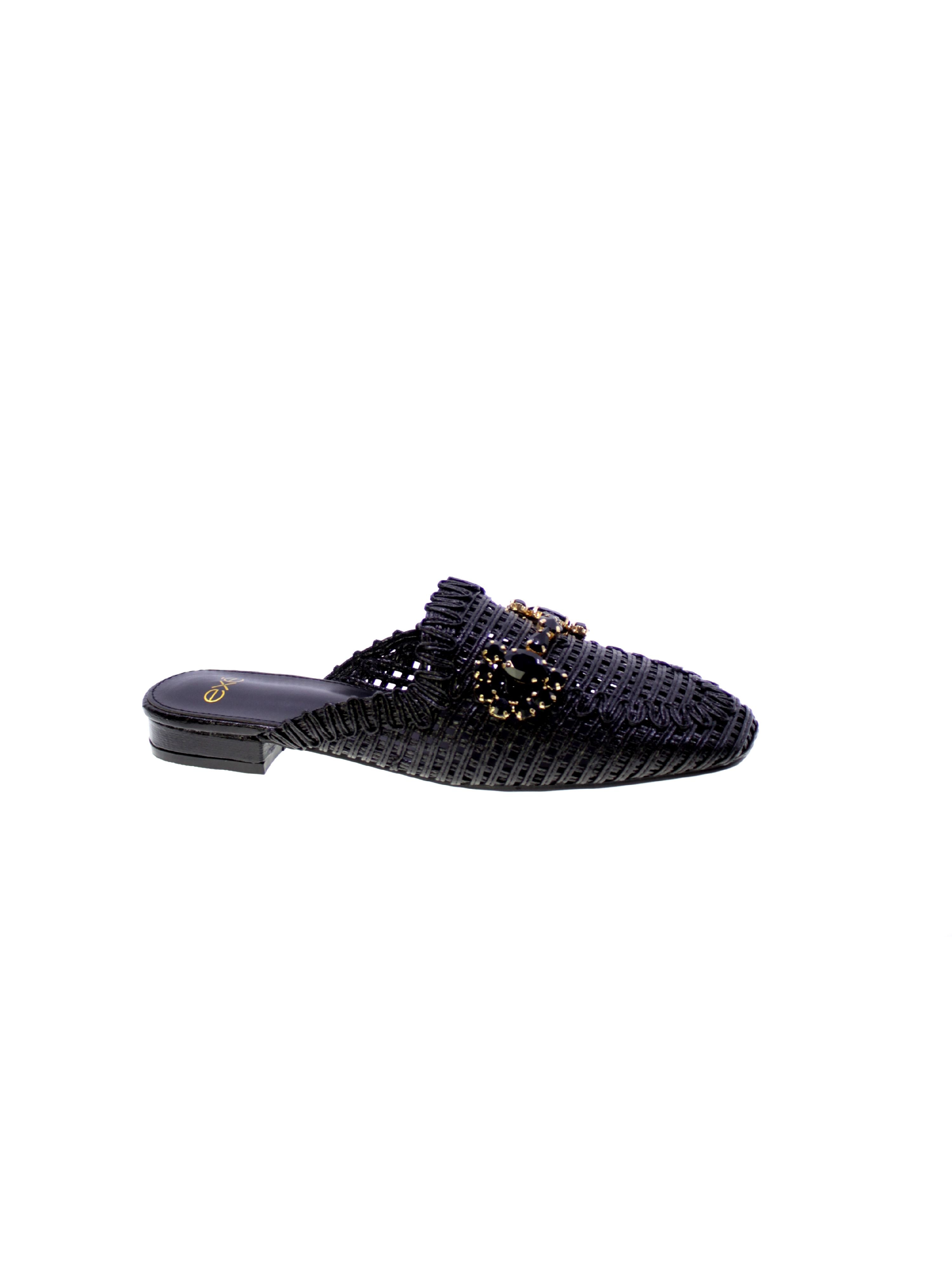 Exe Sandalo Sabot Basso Donna Nero 23008-a1