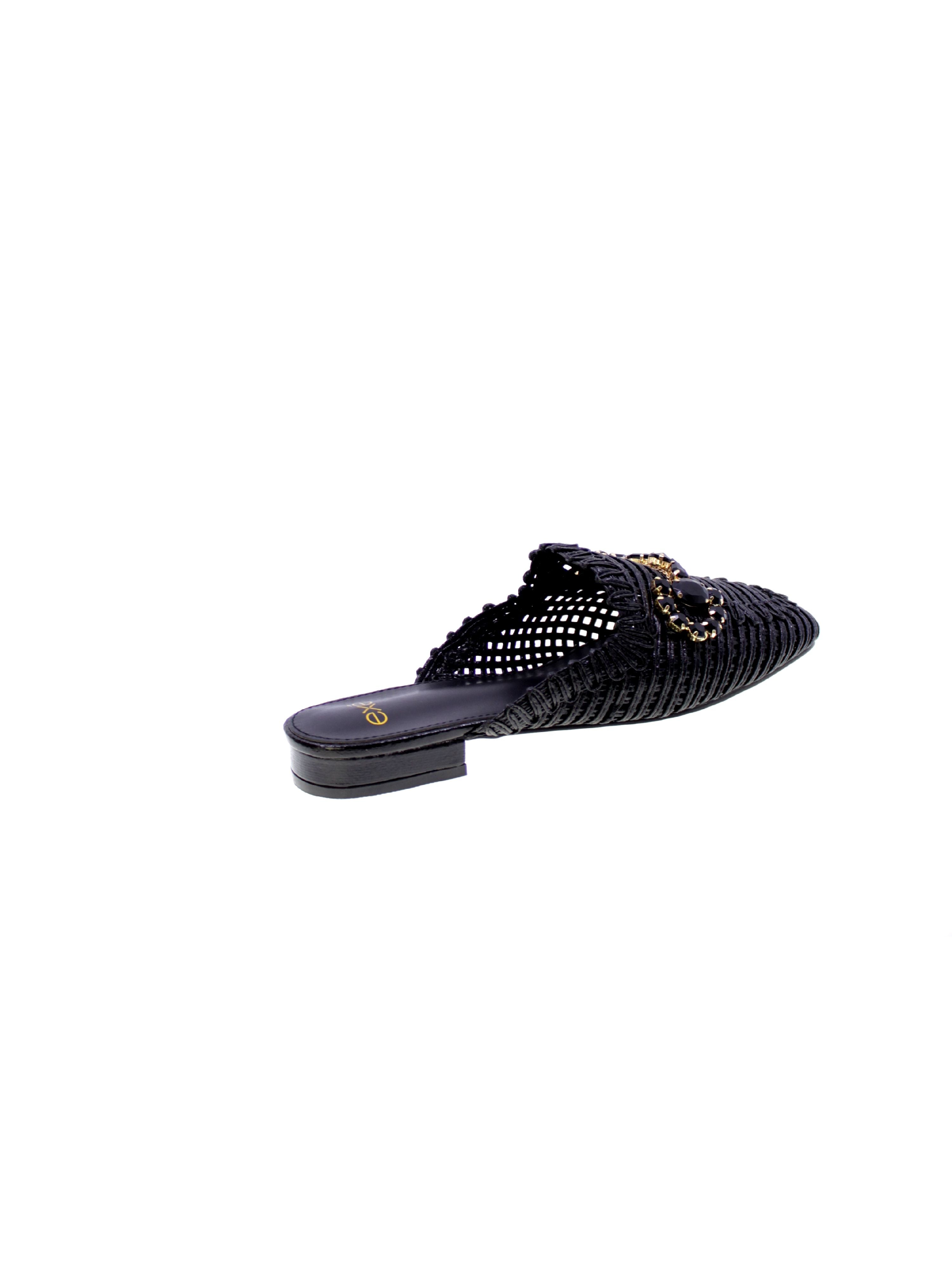 Exe Sandalo Sabot Basso Donna Nero 23008-a1
