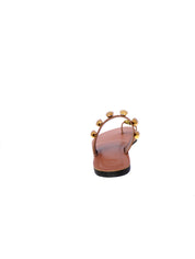Exe Sandalo Basso Monodito Donna Cuoio Taba Nss01