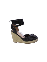 Exe Sandalo Espadrillas Donna Nero Om627-l6ch