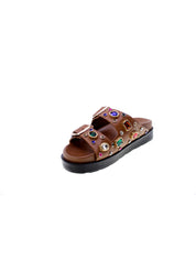 Exe Sandalo Mules Doppia Fascia Donna Cuoio Rs-2150