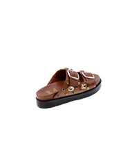 Exe Sandalo Mules Doppia Fascia Donna Cuoio Rs-2150
