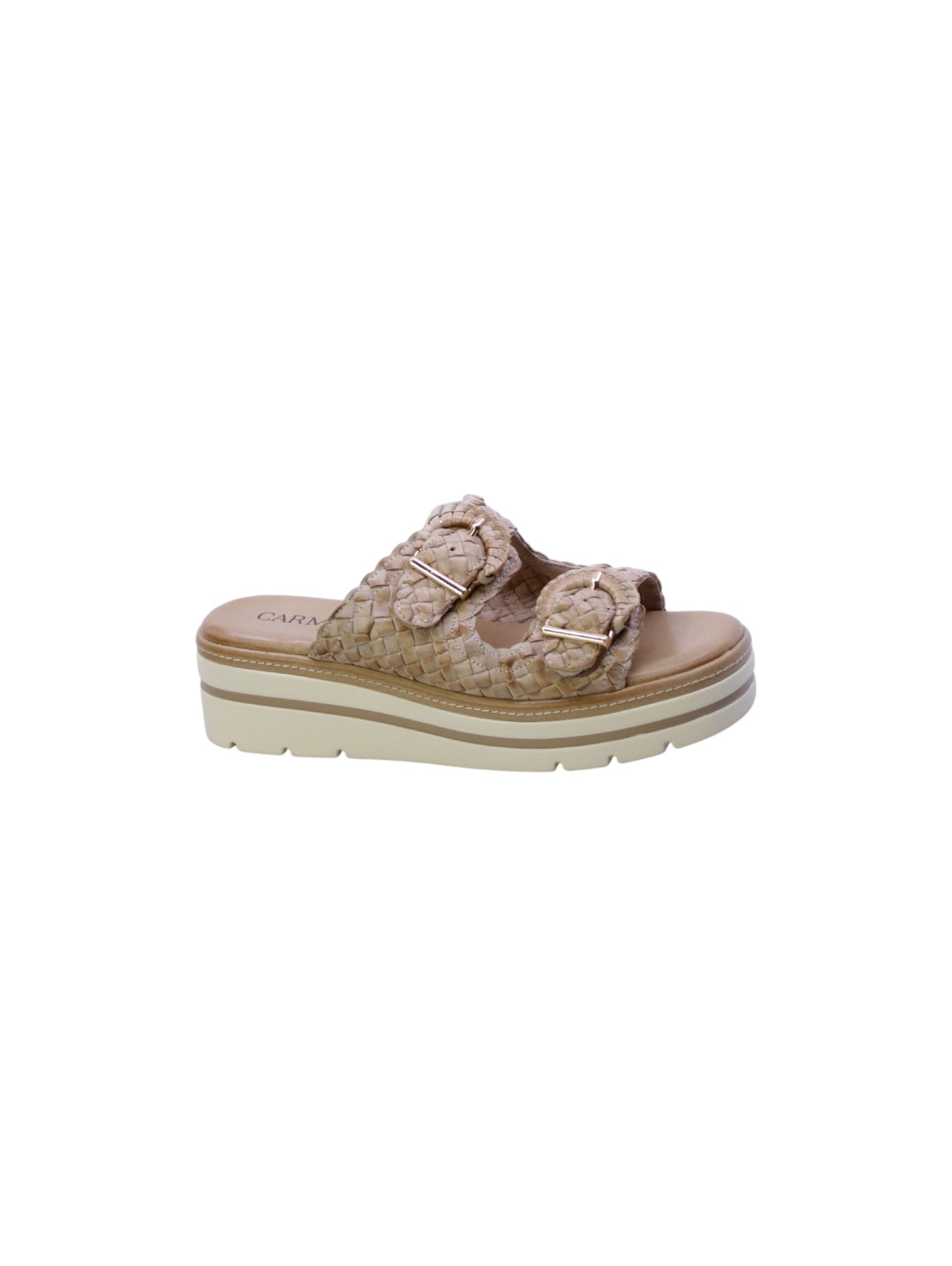 Carmela Sandalo Mules Doppia Fascia Donna Beige 162335