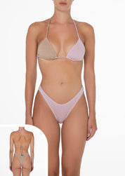 F**k Bikini Triangolo Donna Oro Fk25-0930gd