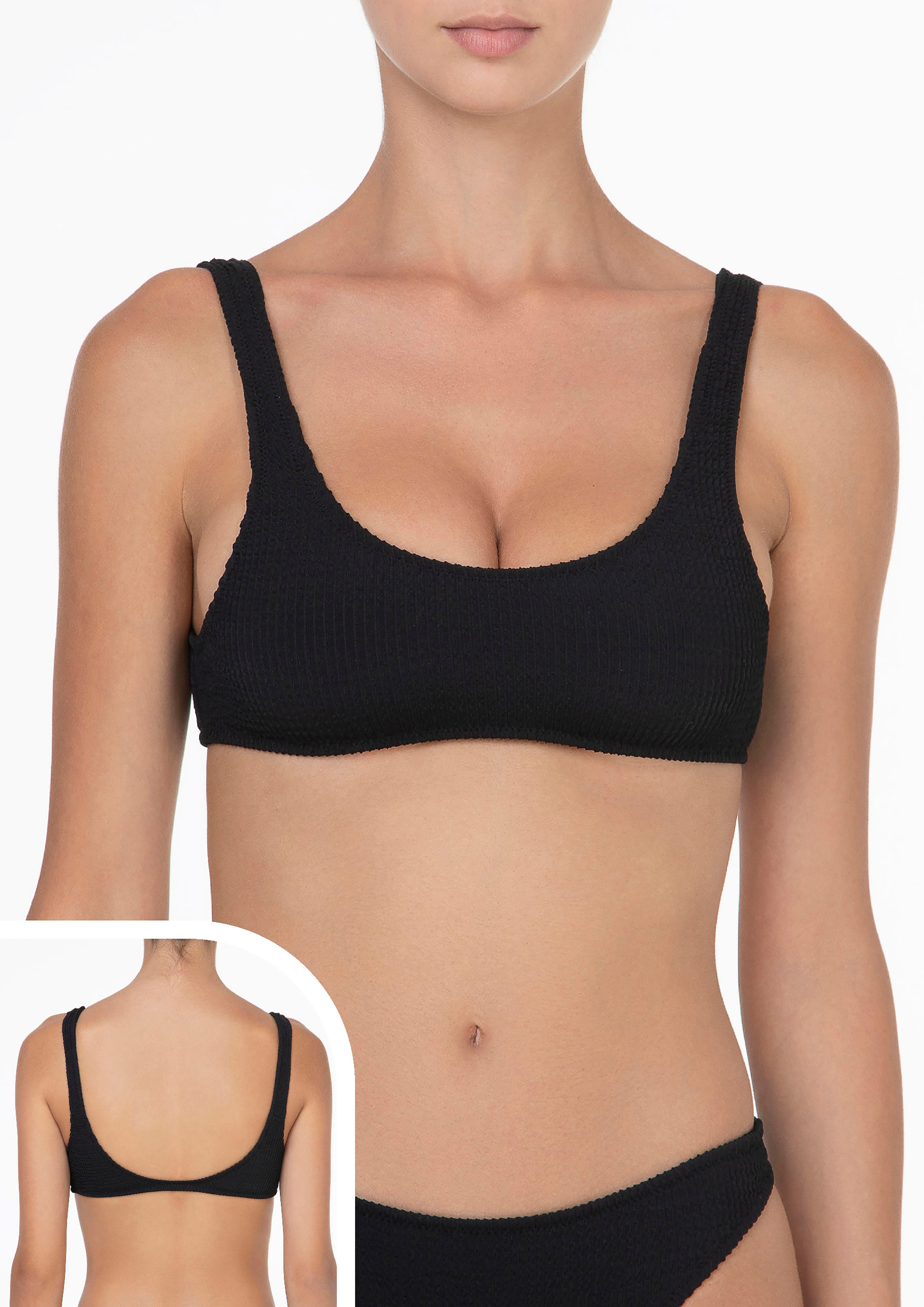 F**k Bikini Top Fisso Donna Nero K25-1203bk