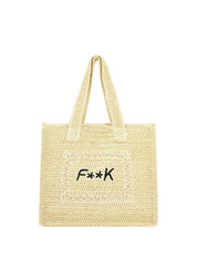 F**k Borsa spalla Tote Summer Donna Beige Fa25-a055bg