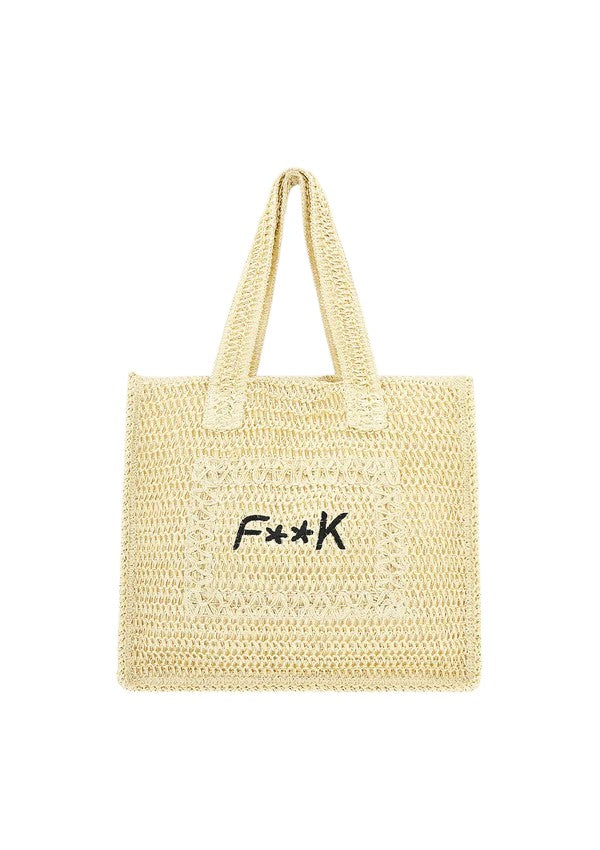 F**k Borsa spalla Tote Summer Donna Beige Fa25-a055bg