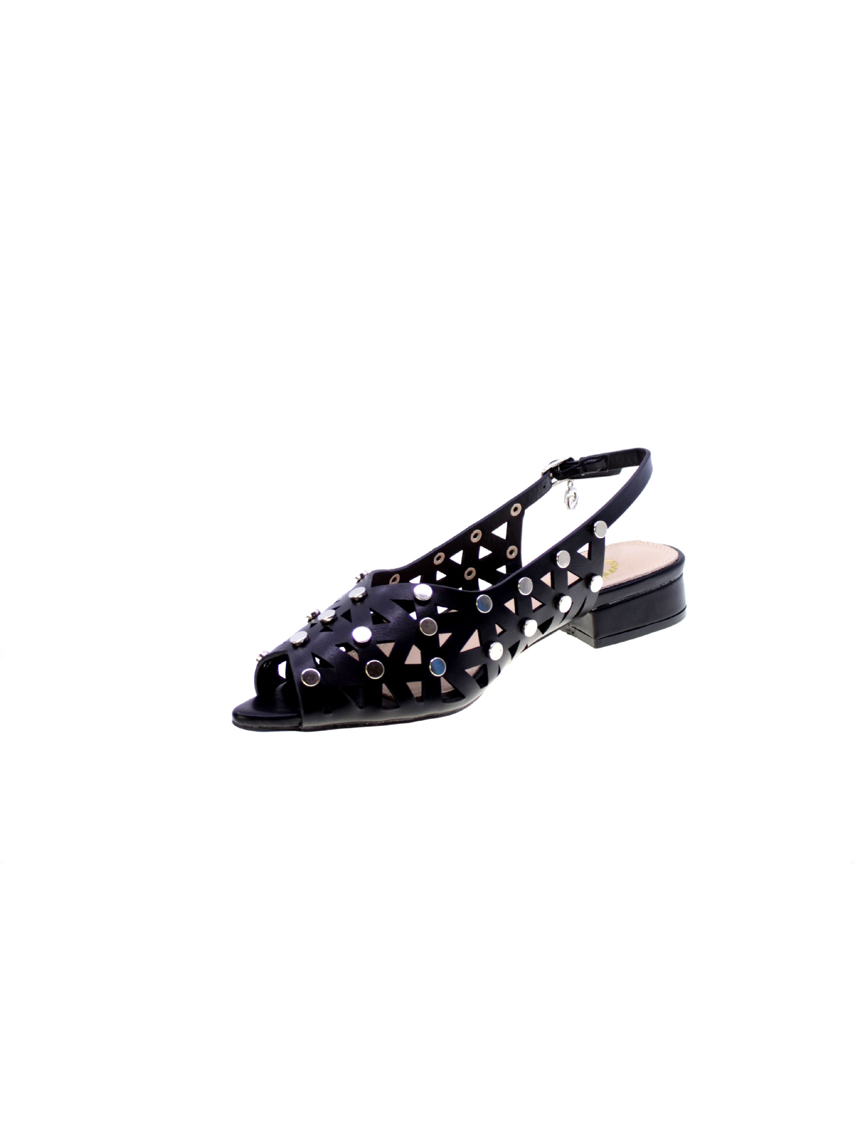 Gold&gold Sandalo Basso Borchie Donna Nero Gp787
