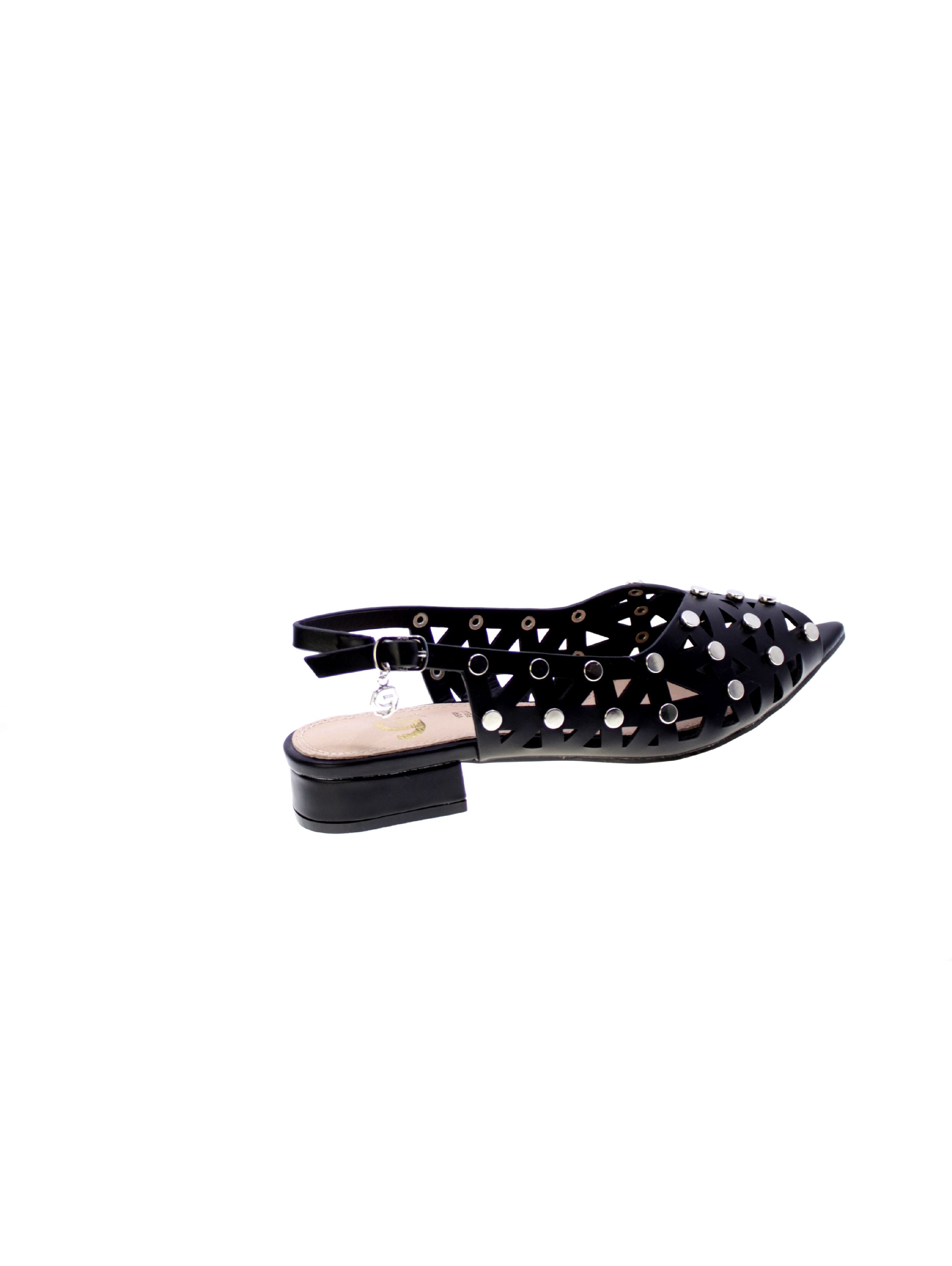 Gold&gold Sandalo Basso Borchie Donna Nero Gp787