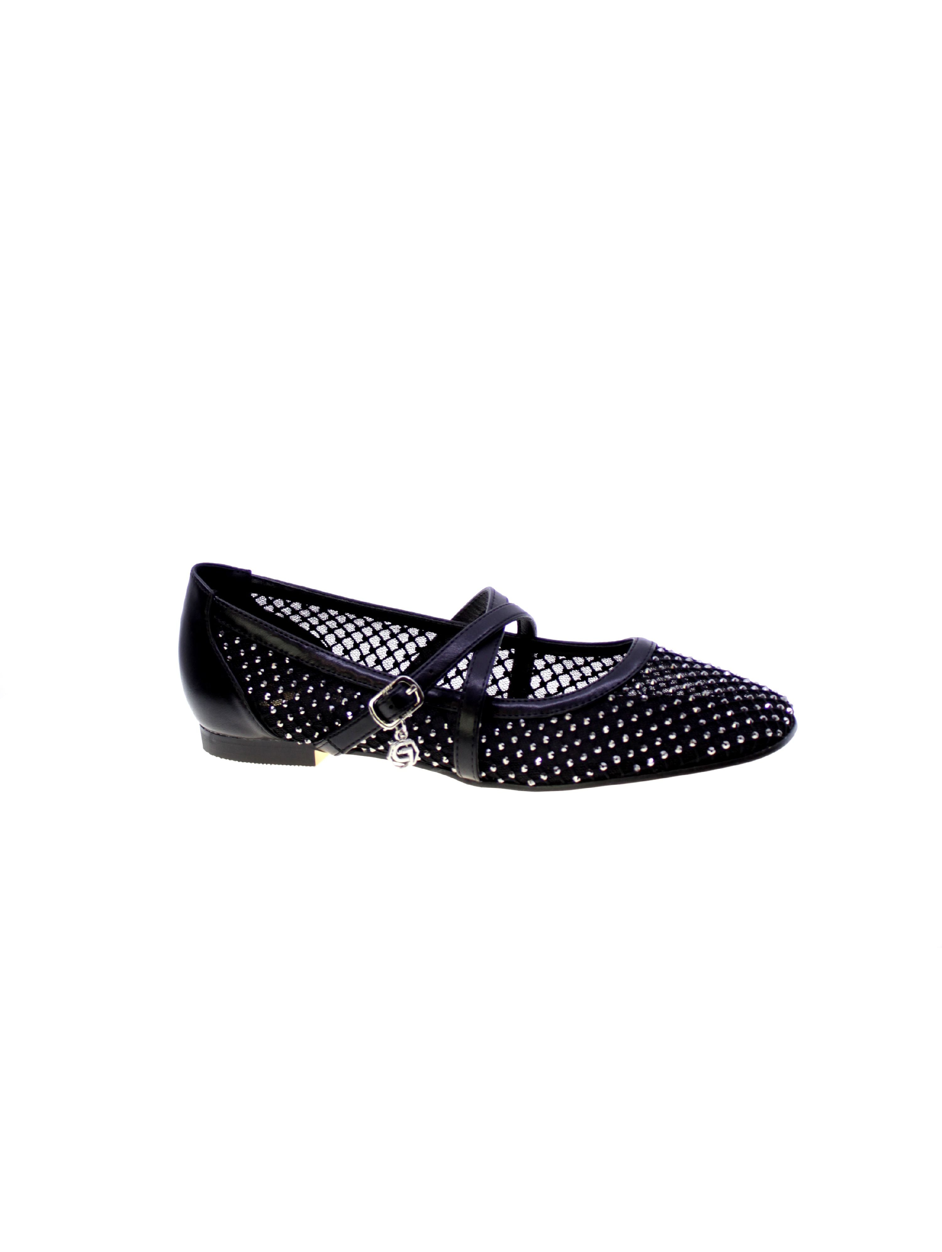 Gold&gold Decollete Ballerina Strass Donna Nero Gd193