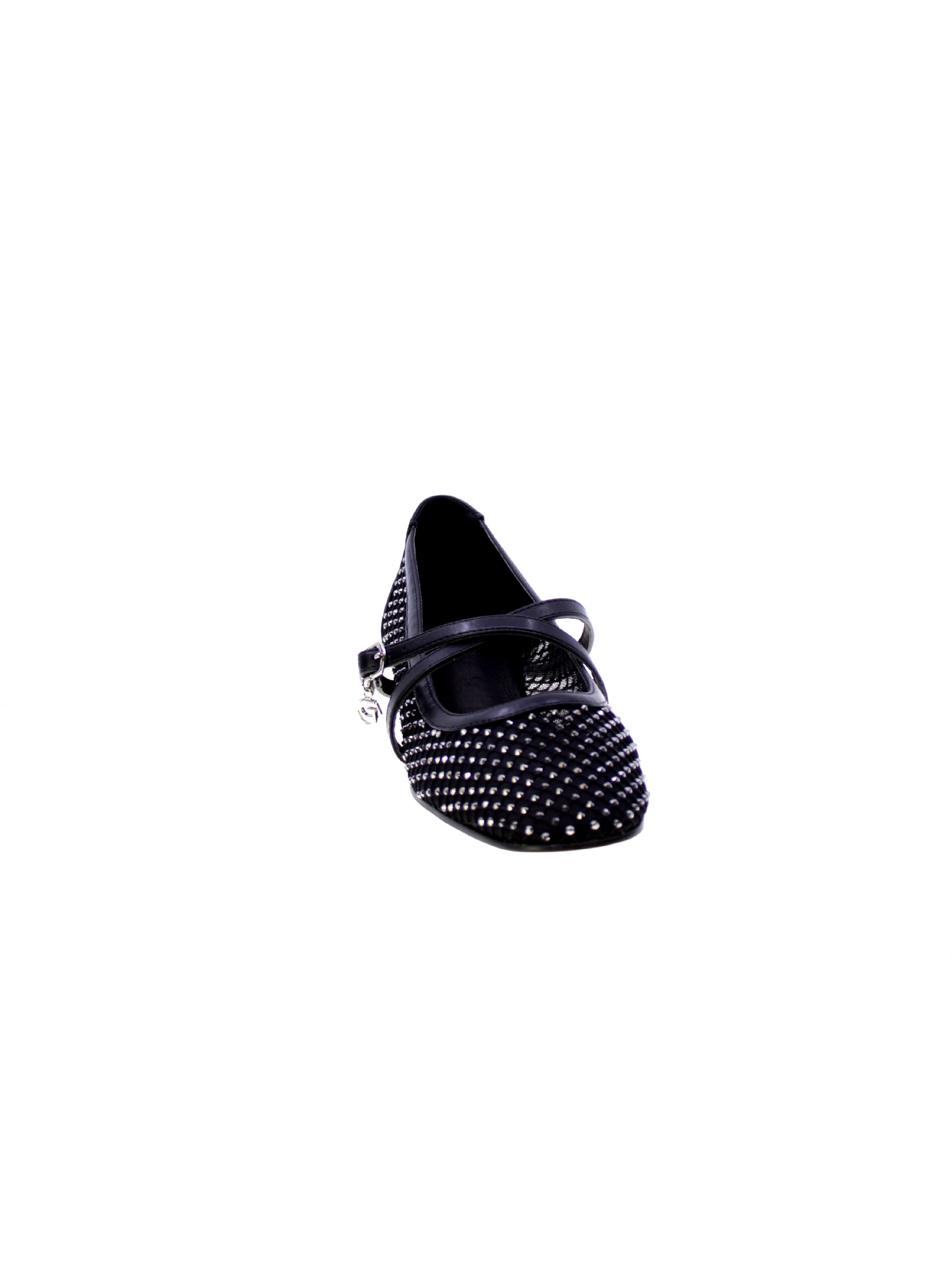 Gold&gold Decollete Ballerina Strass Donna Nero Gd193