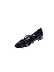 Gold&gold Decollete Ballerina Strass Donna Nero Gd193