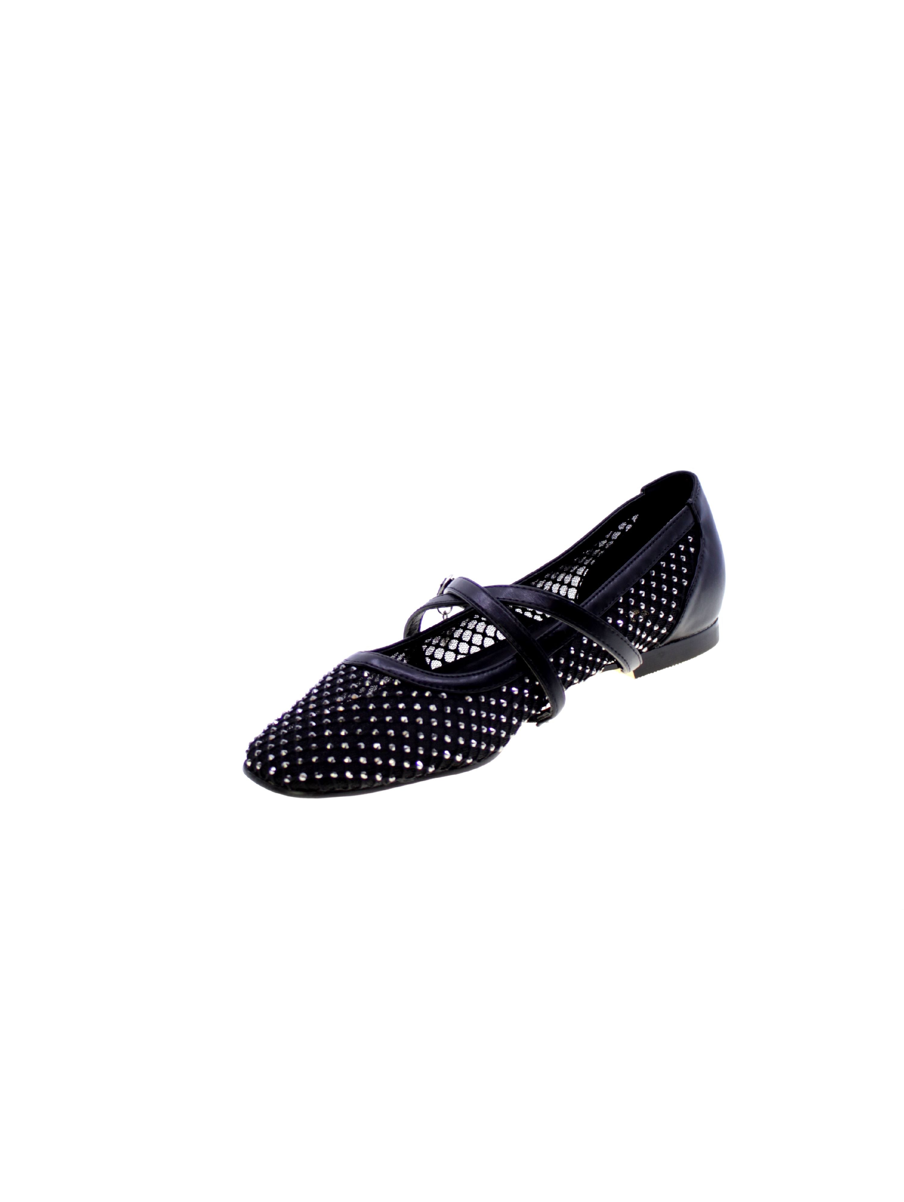 Gold&gold Decollete Ballerina Strass Donna Nero Gd193