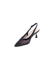 Gold&gold Decollete Tallone Aperto Strass Donna Nero Gd196