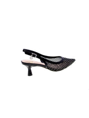 Gold&gold Decollete Tallone Aperto Strass Donna Nero Gd196