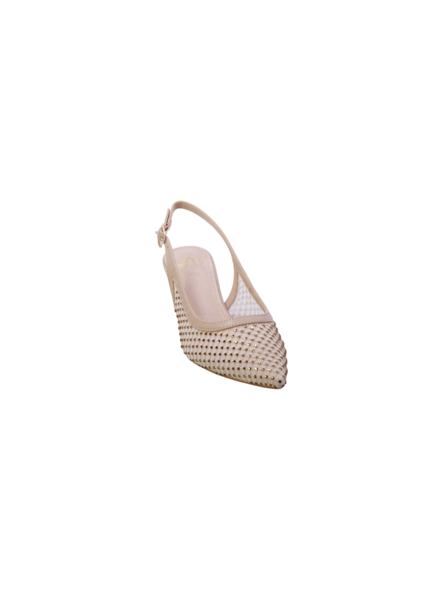Gold&gold Decollete Tallone Aperto Strass Donna Beige Gd196