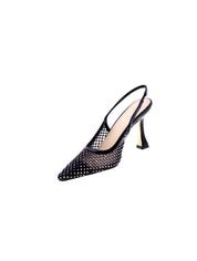 Gold&gold Decollete Tallone Aperto Strass Donna Nero Gd200