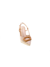 Gold&gold Decollete Tallone Aperto Rafia Donna Camel Gp777