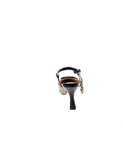Gold&gold Decollete Tallone Aperto Rafia Donna Nero Gp777