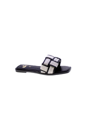 Gold&gold Sandalo Mules Basso Tessuto Donna Nero Gh60