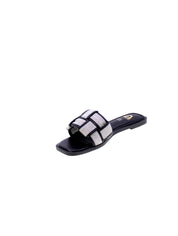 Gold&gold Sandalo Mules Basso Tessuto Donna Nero Gh60