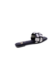 Gold&gold Sandalo Mules Basso Tessuto Donna Nero Gh60