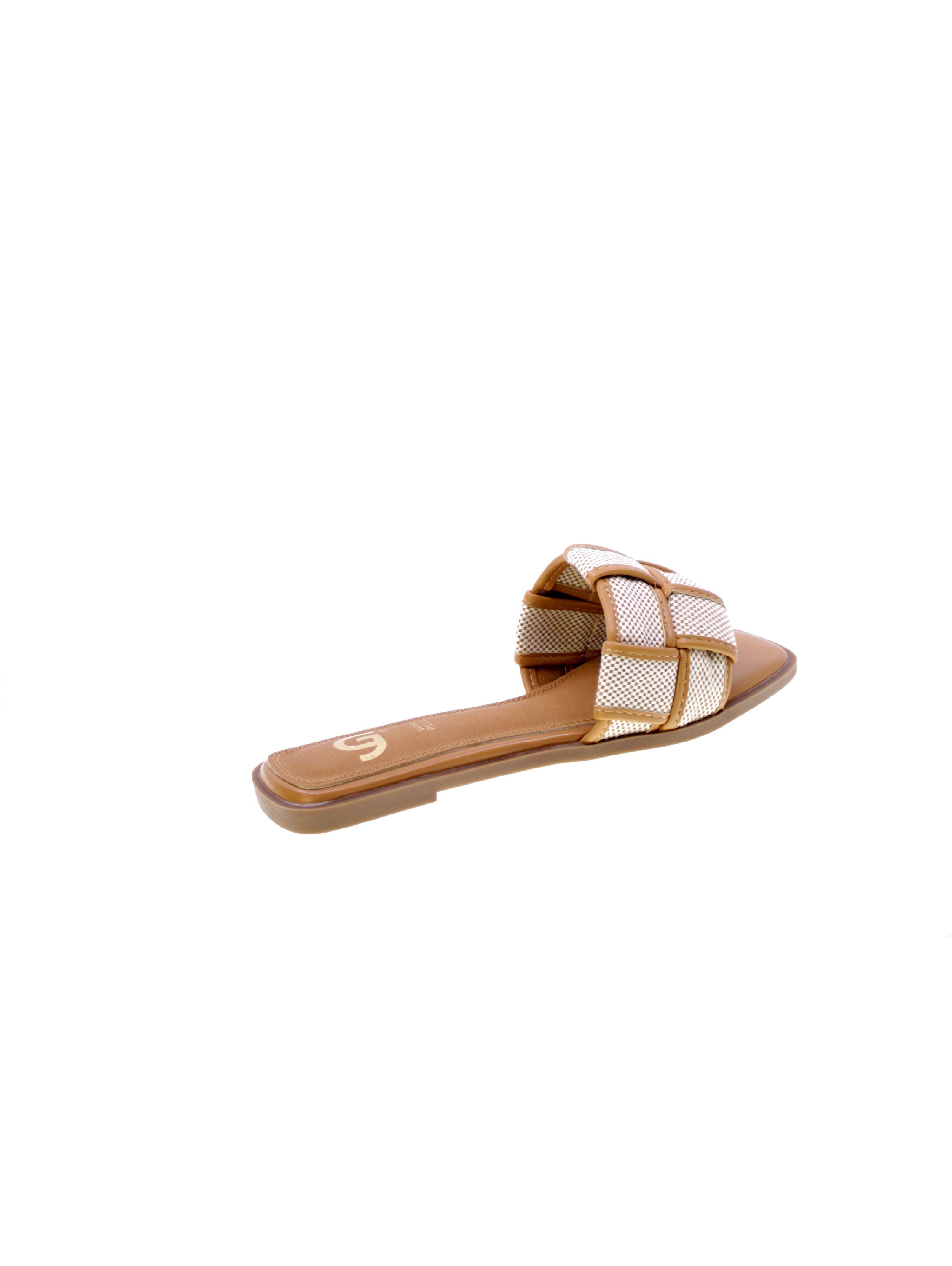 Gold&gold Sandalo Mules Basso Tessuto Donna Camel Gh60
