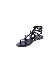 Gold&gold Sandalo Basso Borchie Donna Nero Gh57