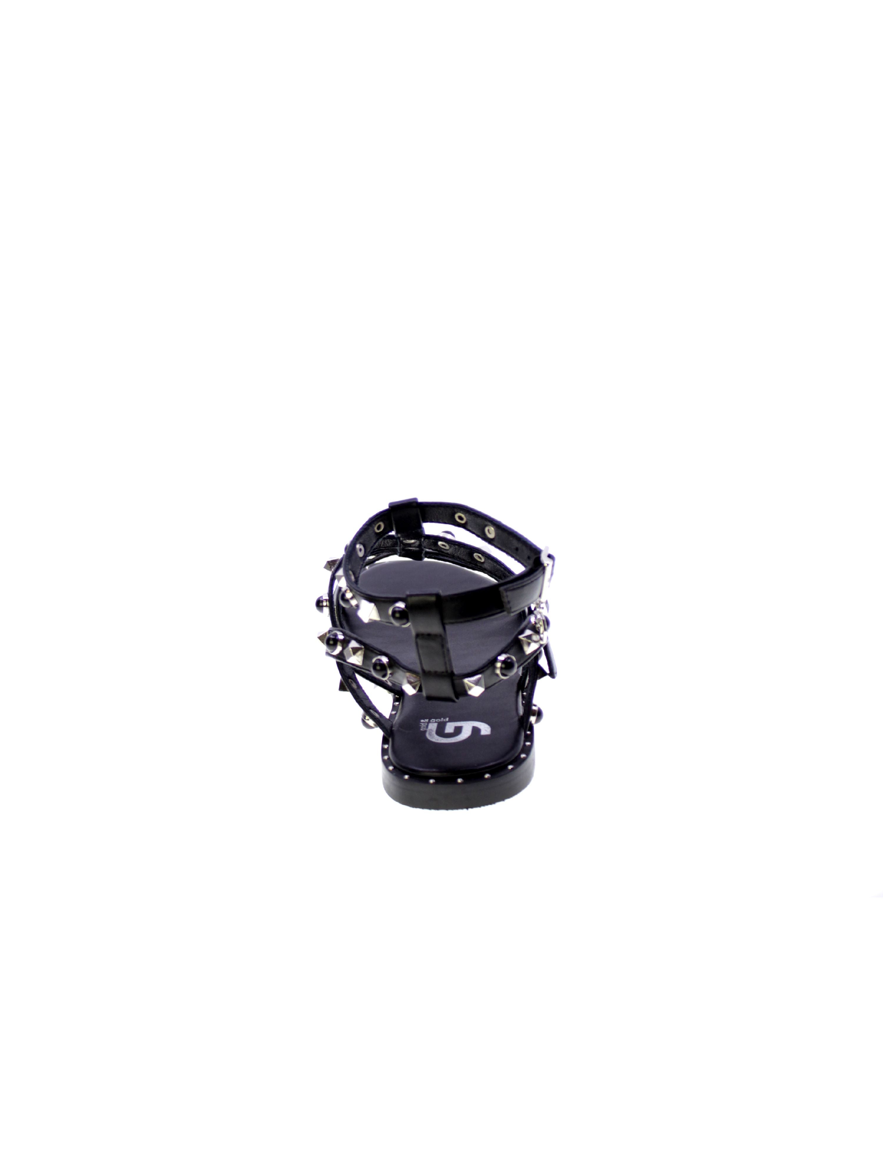 Gold&gold Sandalo Basso Borchie Donna Nero Gh57
