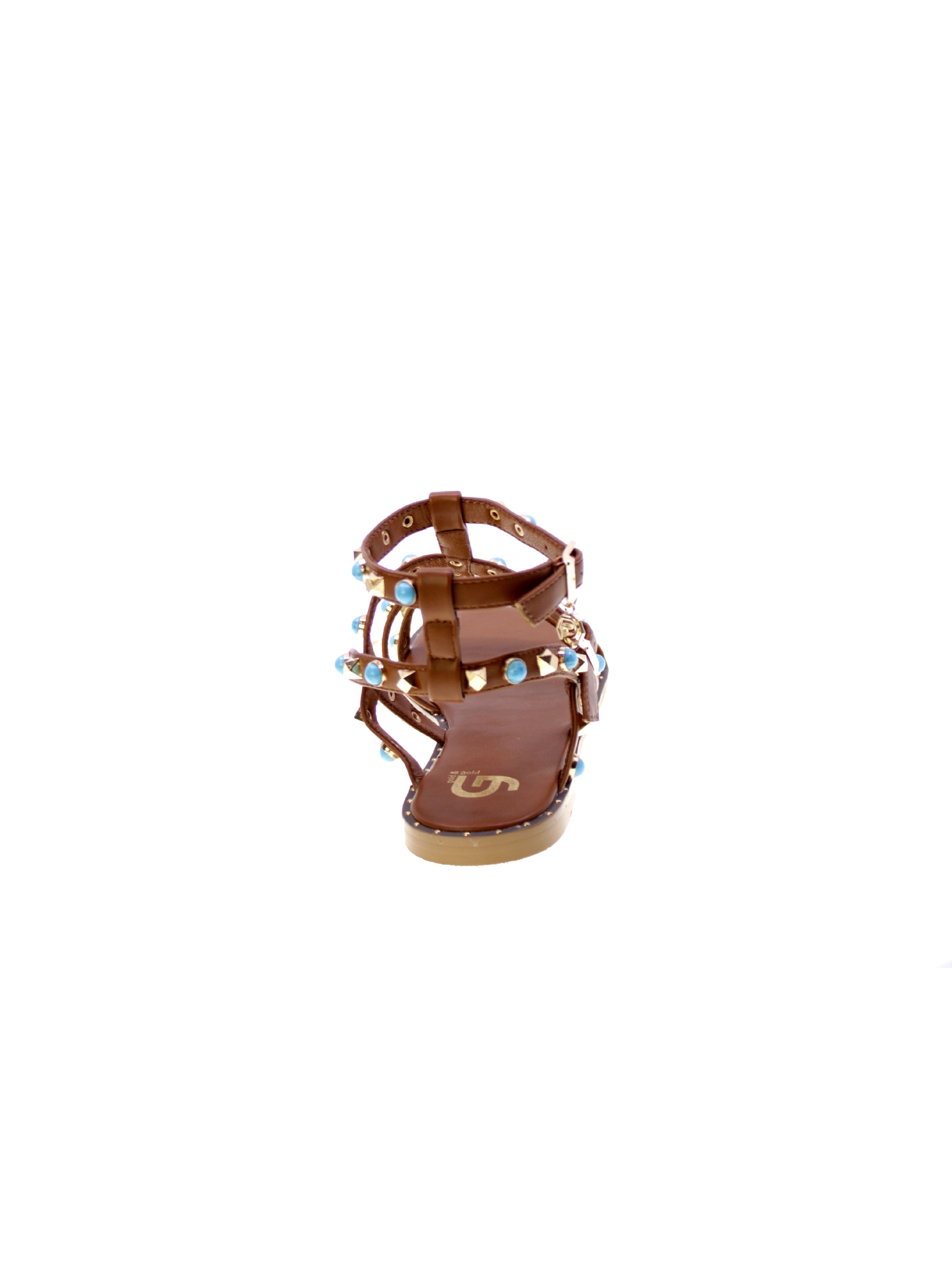 Gold&gold Sandalo Basso Borchie Donna Cuoio Gh57
