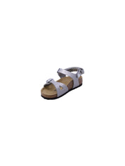 Birkenstock Sandalo Bambina Argento/Light Silver Riohl kids