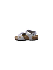 Birkenstock Sandalo Bambina Argento/Light Silver Riohl kids