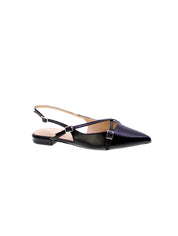 Francesco milano Decollete Basso Tallone Aperto Donna Nero C04-18a-ne
